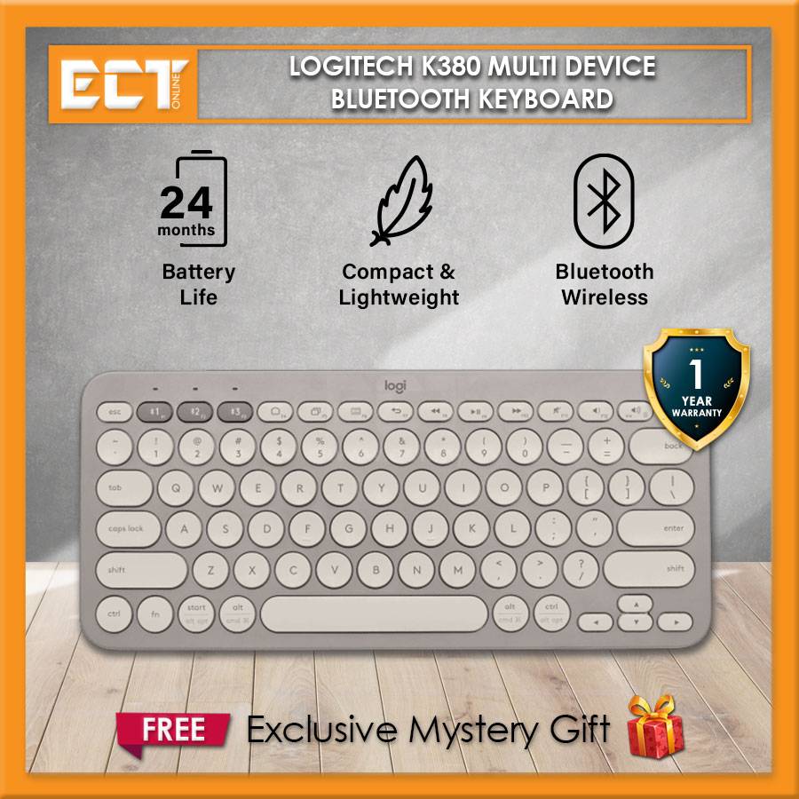 Logitech K380 Multi Device Bluetooth Keyboard (7 Colors Option)