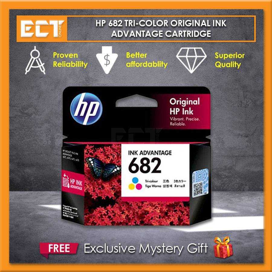 HP 682 Black / Tricolor Original Ink Advantage Cartridge