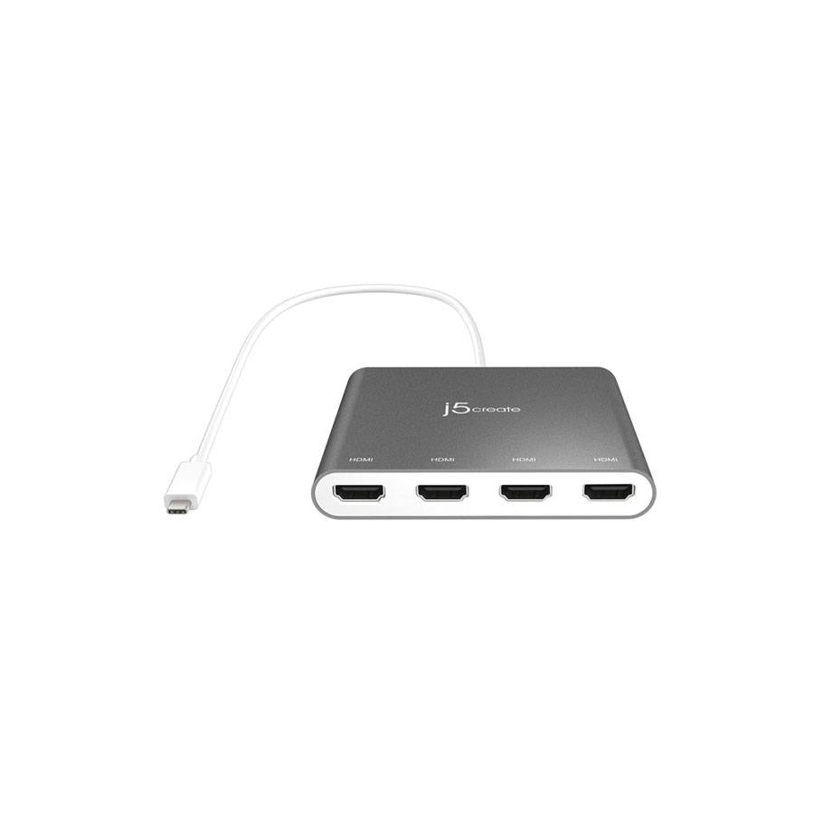 j5create JCA366 USB TypeC to 4 Port HDMI Multi Monitor Adapter