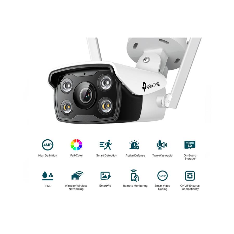 TP-Link Vigi C340-W 4MP Outdoor Full-Color WI-FI Bullet Network Camera