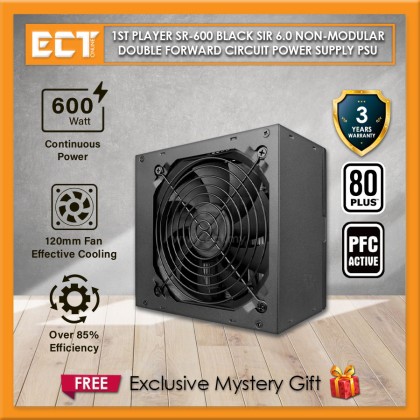 1stplayer SR-500 / SR-600 Black Sir 5.0 / 6.0 Non-Modular Double ...