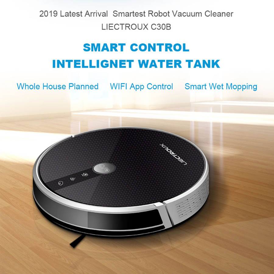 Liectroux C30B The Most Powerful Robot Vacuum Cleaner with Electric