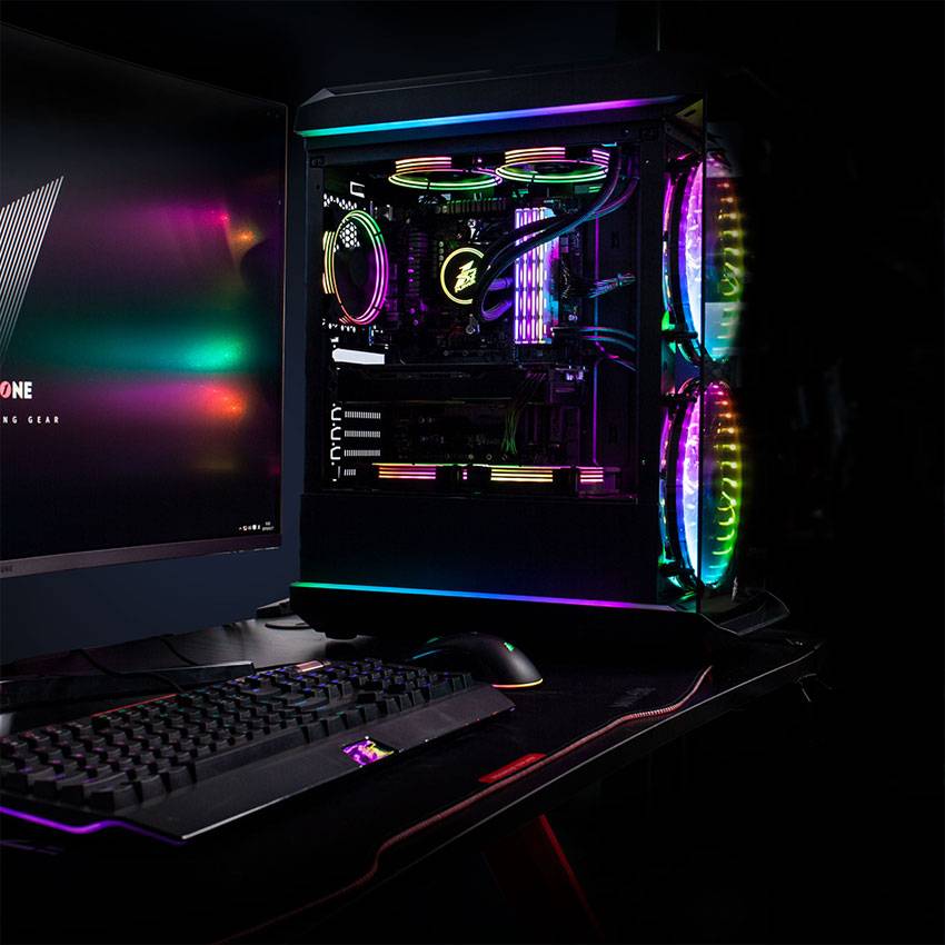 1STPLAYER FireBase X8 ATX RGB LED Strip Tempered Glass Gaming Casing ...