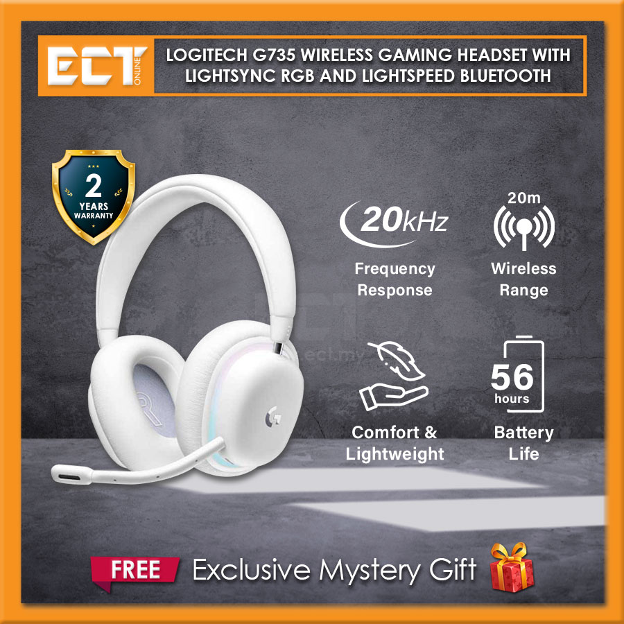 Logitech G735 Wireless Gaming Headset with Lightsync RGB and Lightspeed ...
