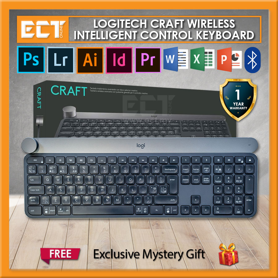 Logitech Craft Wireless Bluetooth Intelligent Control Knob Keyboard